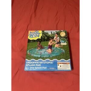 H20GO! 65" Inflatable Splash Pool Pad Shallow Wading Water Sprayer Kids Dogs